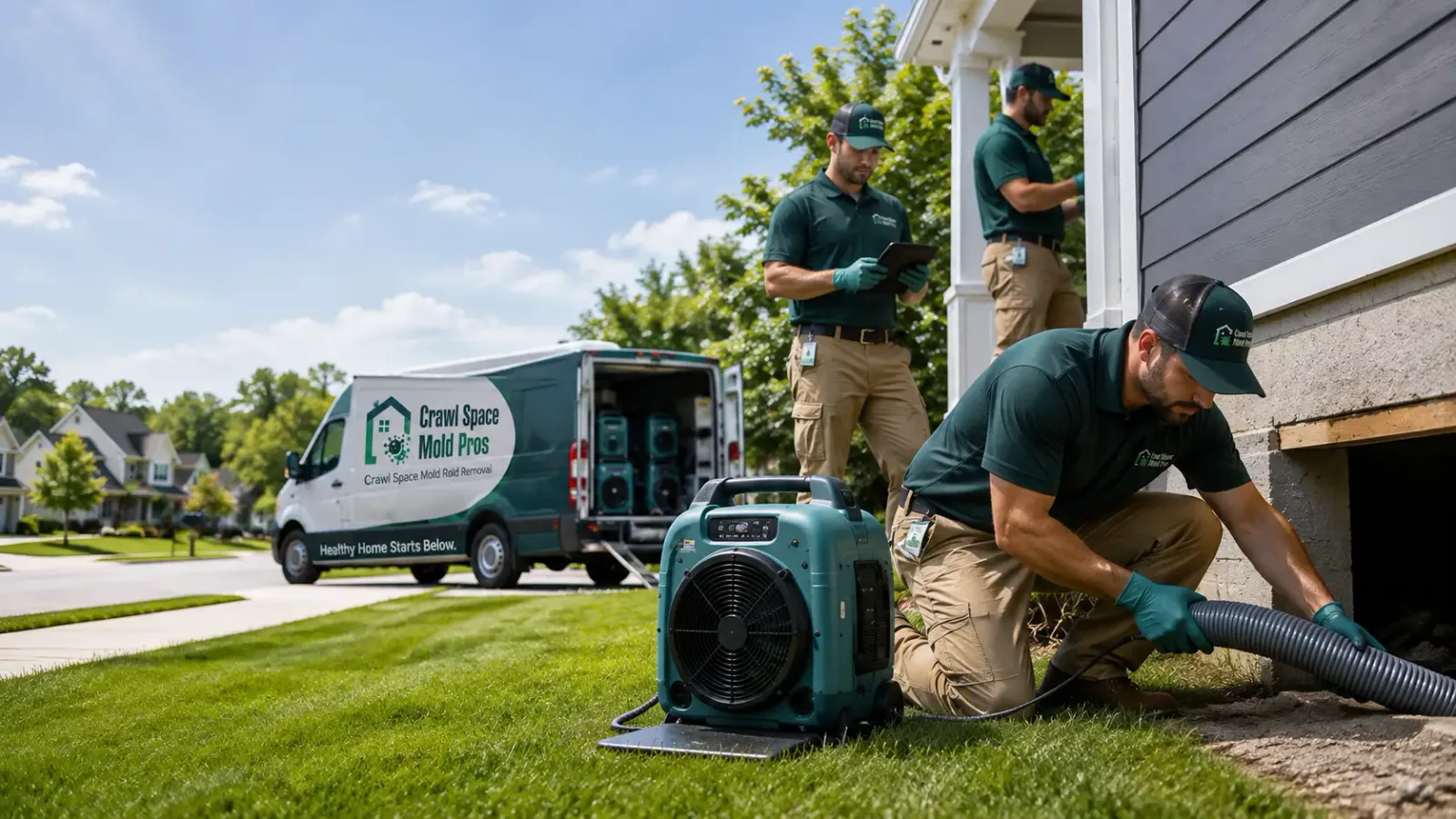 Crawl Space Mold Removal in Castleton, IL